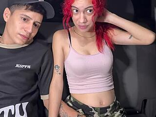 i couldn't resist pounding this young colombian amateur's pussy in the car outdoors