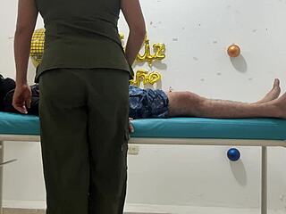 Hot latina nurse uniform deepthroat blowjob cowgirl riding fucks patient in hospital