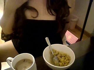 Fetish Asian Student Eats Food While You Jerk Cock!