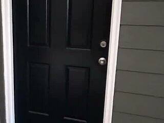 Blonde Asian Stepsis Kneels For Sloppy Public Cock Sucking