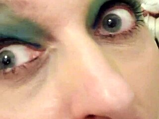 German Milf Sandra's Intense Facefuck Deepthroat and Strangle Seduction