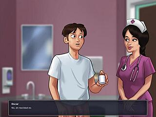 nurse summertie blows monster cock in hospital quickie