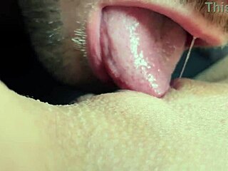 Naughty Couple's Homemade Tongue Deep in Wet Pussy Licking
