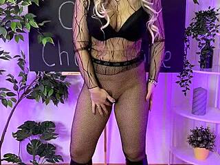 uhh, slipping into these fishnet nylons at the club feels sooo good