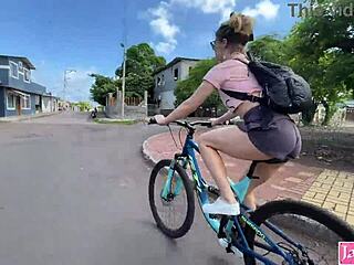 submissive girlfriend flashes tits sucks cock rough on crowded beach