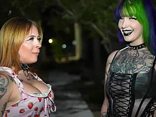 rachel luxe and faith vixen as goth emo clowns take big black cocks doggystyle