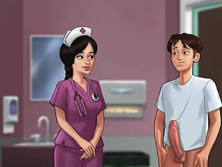 nurse summertie blows monster cock in hospital quickie