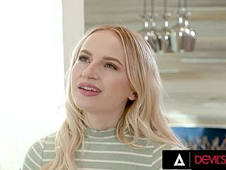 Cute Blonde Babysitter Rides Boss's Monster Cock In Wild Office Bang