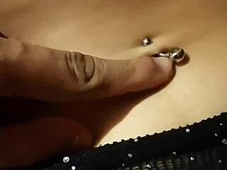 Her Cute Belly Quivers in Close-Up as Fingers Bring Orgasmic Latina Bliss