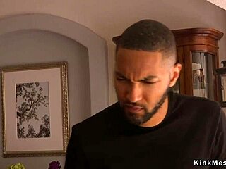 Bound teen's gaping ass wrecked by BBC in kinky BDSM submission.