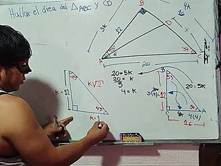 Nerdy Asian Student Calculates X in Bedroom Teacher Triangle Fuck