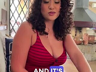 pov curvy brunette latina rides cowgirl doggystyle gagging deepthroat blowjob big ass tits
