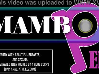 beautiful ebony ana sasuga lez dominated then gangbanged dap anal atm by four bbc monsters ob407
