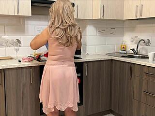 stepmom teases thong ass thru dress for anal