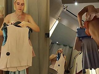 Hidden Cam Catches Dressing Room Upskirt Peek