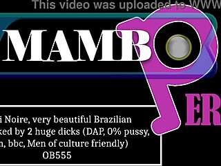 Khali Noire's Slim Waist Takes Two Huge BBCs in DAP No Pussy Fuck