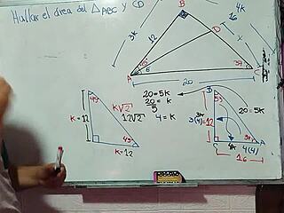 Nerdy Asian Student Calculates X in Bedroom Teacher Triangle Fuck