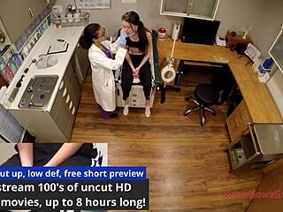 Tampa uni nurse spreads small tits for patient anal fingering exam