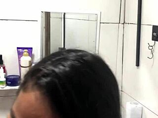 Teen Latina sits on cock rides cowgirl then takes facial cumshot POV homemade