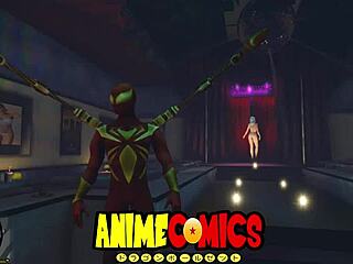 spider-man bangs the hot prostitute in wild comic adventure