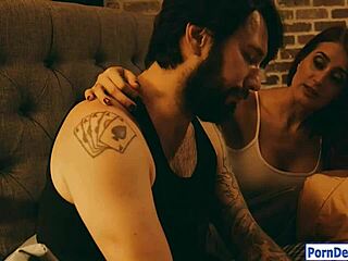 Hey babe, watch gorgeous tattooed Tana Lea suck and fuck this monster cock deep?