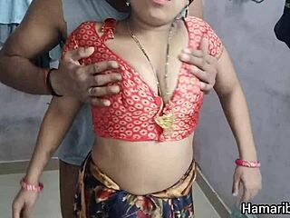 hey check out this indian bhabhi banging in her hot saree with her lover