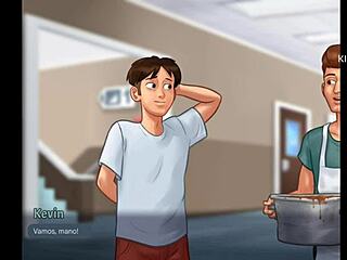 kevin talks low grades and cafeteria detention in first scene