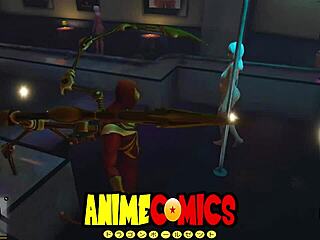 spider-man bangs the hot prostitute in wild comic adventure
