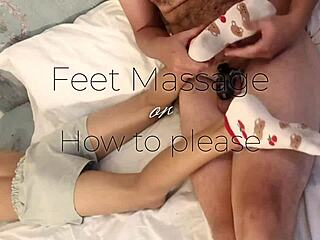 omg, pamper your mistress with this oily barefoot foot massage in cfnm cage 😍👣