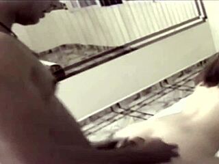 Tranny waitress Anya fucks hotel married couple
