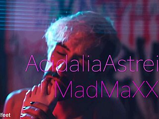 Acidalia dives into wet pussy licking toes while couple fucks hardcore foot fetish