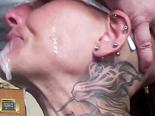 fuckslut vilja chokes on rough deepthroat face fuck domination