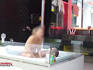 Punished Cuckold Watches Stud Bareback Bathtub Pounding Deep