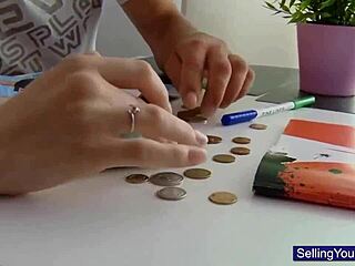 Cheating Babe Blows Old Cuckold Before Shopping Trip