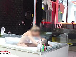 Punished Cuckold Watches Stud Bareback Bathtub Pounding Deep