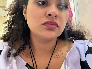 GASSY BBW LATINA FARTS on Toilet After Creamy Milk Intolerant Binge HUGE