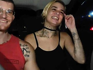 damn! me and my boyfriend fucking bareback with blowjobs in the uber ride