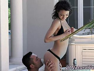 Eurobabe's Bikini Ride Turns Outdoor Fuck Frenzy