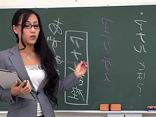 Skinny Japanese Nympho Teacher Seduces for Double Creampie Fuck at Classroom Cowgirl Doggystyle Missionary Petite Hairy Small Tits Rough Roleplay Tight Pussy