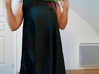 European Slave Flashes Rips Clothes in BDSM Strip Tease for St Patrick