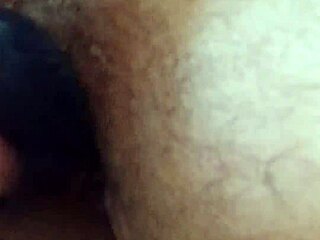 chubby whore slams dildo deep in fat ass homemade