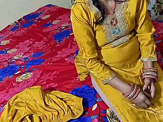 that cute indian stepsis slips off panties bends over bed for tight pussy doggystyle pounding