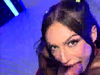 April Olsen's homemade POV brunette anal tease with fishnets drives me wild