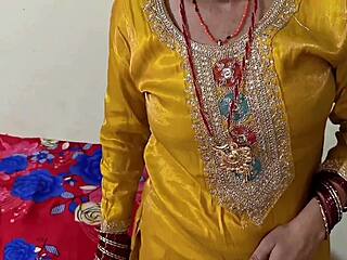 that cute indian stepsis slips off panties bends over bed for tight pussy doggystyle pounding