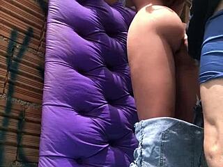 🍑 pounding married ass with sex toy in the favela