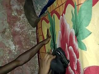 African Black Man Jerks Huge Cock Solo On Bed