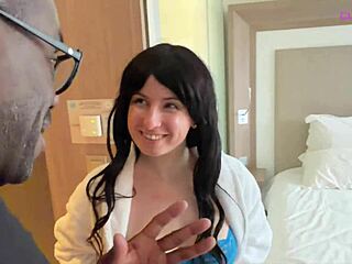 Paola's DBN birthday features four-hand massage by cameragirl backstage