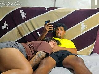 Stepsis climbs lap during game begging for cock sucking
