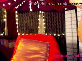 brittany andrews straps on for juicy pussy solo tease and moan