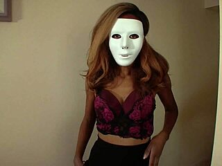 Anastasia Valentine Masks Up for Clit-Teasing Ebony Solo